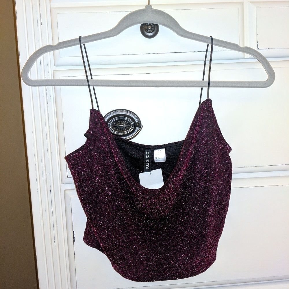 Glitter crop top